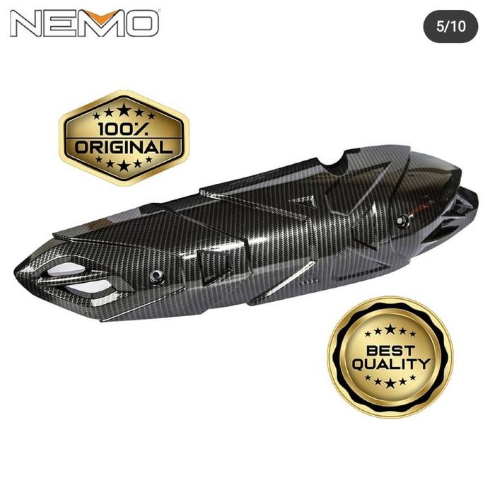Gambar COVER TUTUP KNALPOT NMAX 2020 ALL NEW NEMO CARBON PRINTING dari Lestari Motor 2 undefined Tokopedia
