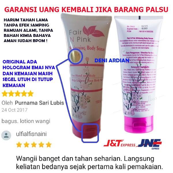 Jual Bayar Di Tempat Original Fair N Pink Whitening Body Serum Bpom Kota Surabaya Platinum Mart Tokopedia