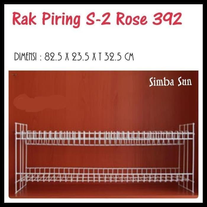Gambar Rak Piring Kawat Putih Susun 2 Panjang Besar Rose 392 Simba Sun GOJEK dari PUSAT HOREKA undefined Tokopedia