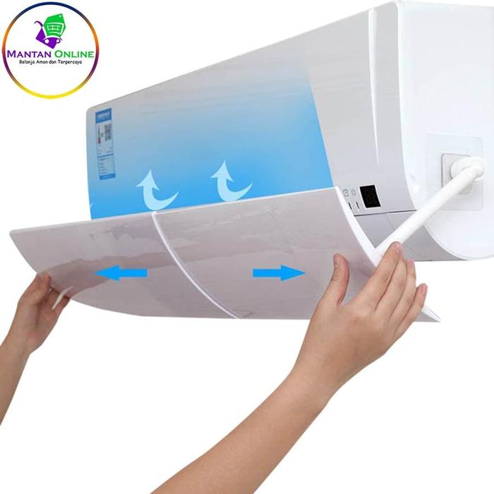 Gambar AC Air Screen Cover Reflektor Talang Penahan Hembusan Angin AC 1PK 2PK dari Mantan Online undefined Tokopedia