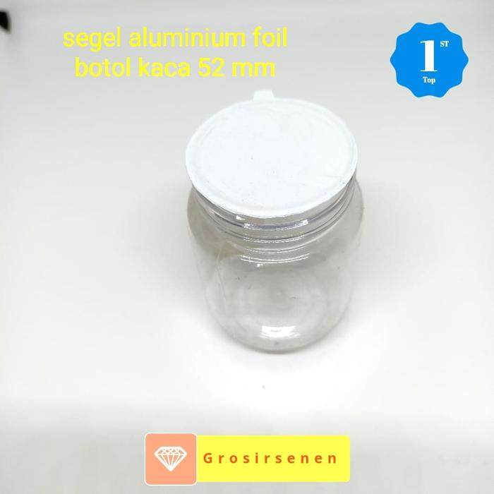 Gambar Segel aluminium foil anti minyak 1 pack isi 100 pcs diameter 5,1cm - Kaca Putih dari grosirsenen undefined Tokopedia
