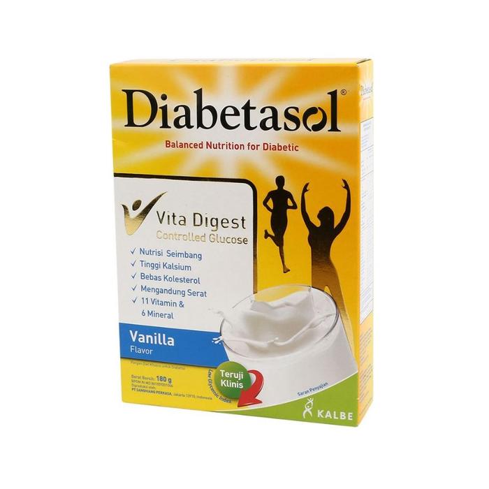 Gambar Diabetasol Susu Formula Diabetes Vita Digest Coklat Vanila 180 Gram - Vanila dari Kyan Mart undefined Tokopedia