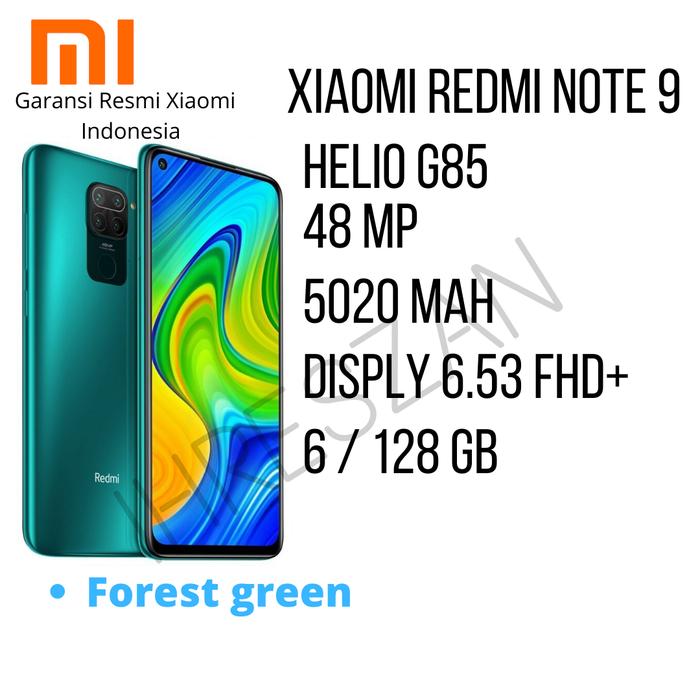 Jual Xiaomi Redmi Note 9 6 128 Gb 6gb 128gb Garansi Resmi Xiaomi Indonesia Forest Green Jakarta Timur Ihreszan 