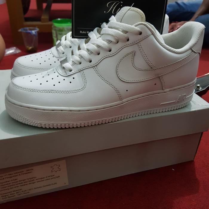 Jual Nike air force 1 triple white (Try 