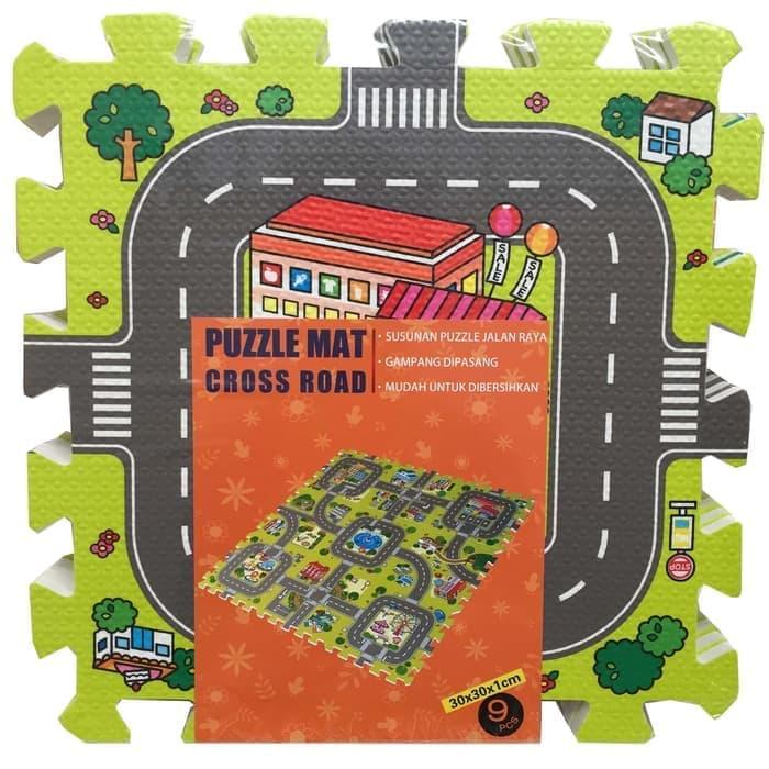 Gambar PUZZLE MAT CROSS ROAD ALAS MAIN ANAK EVAMAT MATRAS BAYI PREMIUM 17310 - CROSS ROAD dari Intex Toys undefined Tokopedia