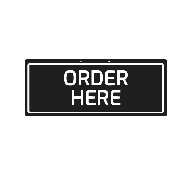 Gambar Sign Order Here Akrilik 50x20 Signage Order Here / Sign Acrylic dari Oh My Sign undefined Tokopedia