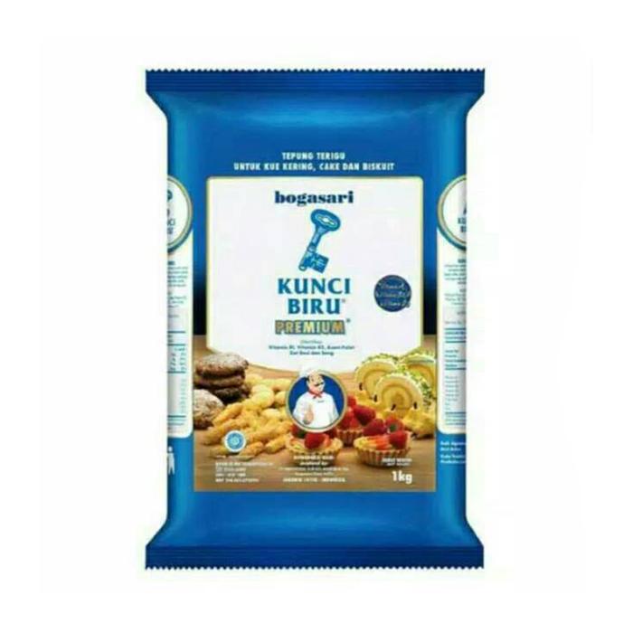 Jual Tepung Terigu Kunci Biru 1 Kg Kota Depok Gemilang Market Tokopedia