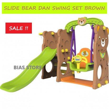SWING SET BROWN PEROSATAN AYUNAN ANAK 