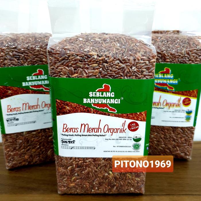 Jual Beras Merah Anik Seblang Banyuwangi 1kg Kota Kediri Pitono1969 