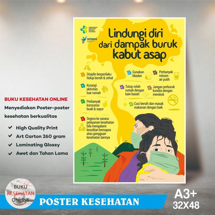 Jual Poster Kesehatan Lindungi Diri Dari Dampak Buruk Kabut Asap Glossy Kab Bogor Buku Kesehatan Online Tokopedia