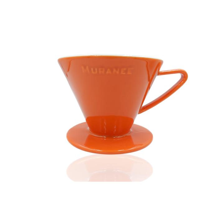 Gambar MURANEE COFFEE DRIPPER CERAMIC KOPI DRIP KERAMIK V60 1-4 CUPS V02B - Merah - Orange dari Mokhamano Coffee undefined Tokopedia