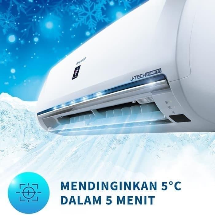 Jual Ac Sharp Ah Xp6uhy 1 2pk Inverter J Tech Pasang Kota Depok Utama Elektronik Sawangan 