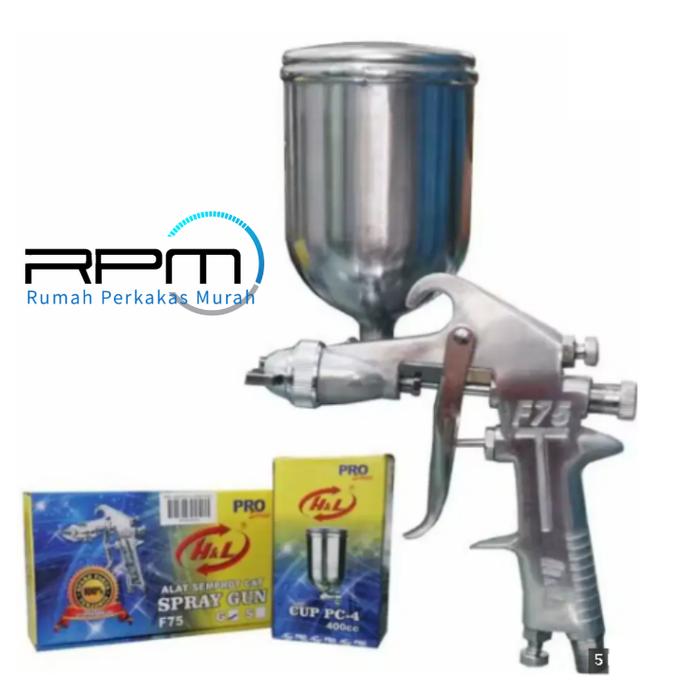 Jual H L Spray Gun F75 Tabung Atas 400cc Hnl Spraygun Semprotan Cat Cup P Kab Bekasi Rumah Perkakas Murah Tokopedia