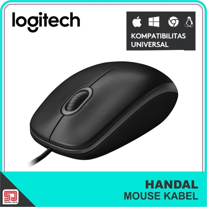 Gambar Logitech B100 Mouse Kabel Optik USB Optical dari Sadar Jaya Maju undefined Tokopedia