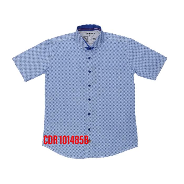 Gambar Kemeja Casual Pria Slim Fit Lengan Pendek Claudior 101485 Biru Muda - Biru Muda, M dari kins & originals undefined Tokopedia