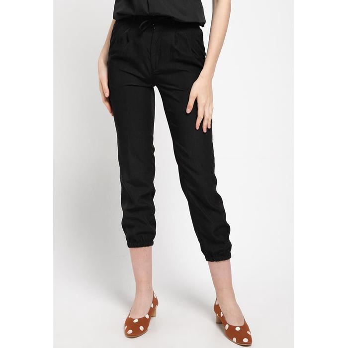Gambar LLACES Clothing - Celana Panjang Wanita - Petite Formal Jogger - Black - Hitam, M dari LLACES Clothing undefined Tokopedia