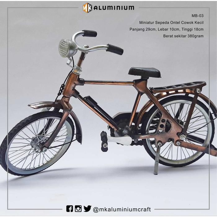 Gambar Miniatur Sepeda Onthel dari Logam dari mk aluminium undefined Tokopedia
