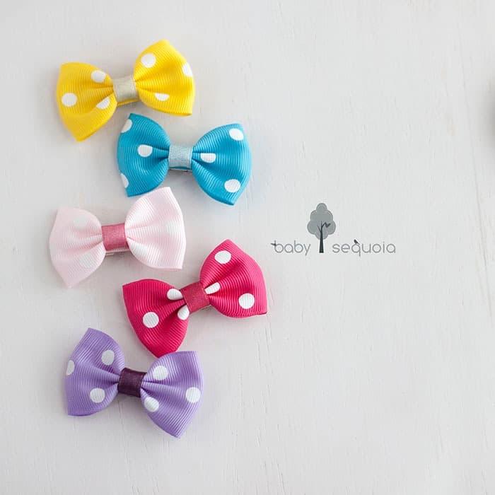 Gambar Hair Clip - BABY SEQUOIA - POLKA PASTEL Jepit rambut poni anak bayi dari baby sequoia undefined Tokopedia