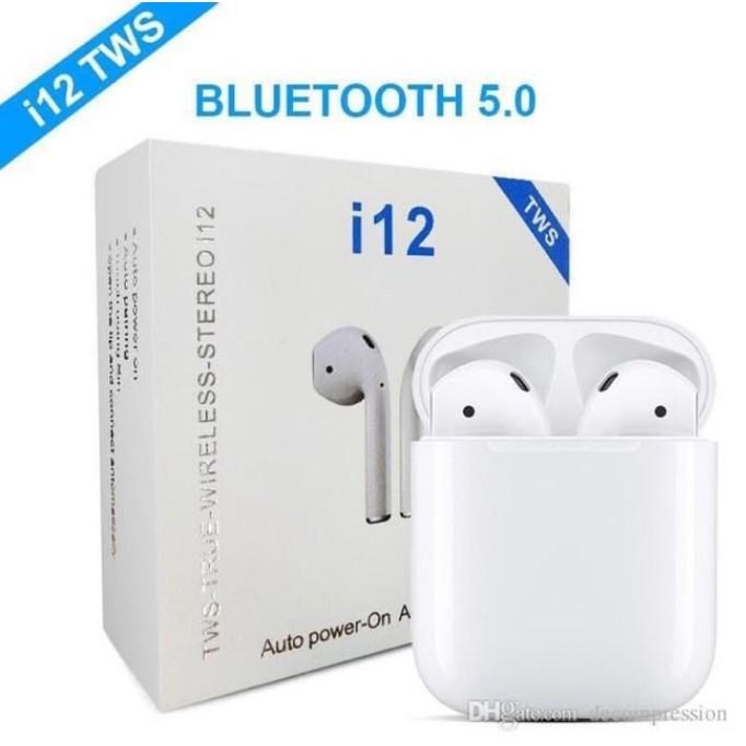 Gambar HandsFree Bluetooth Earphone Wireless Handsfree I12 Waterproof I12 Pro - Putih dari JE Living Store undefined Tokopedia