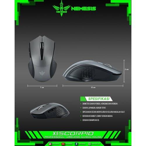 Gambar Nyk X5 Scorpio Mouse Wireless Gaming 1200Dpi dari SC-COMPUTER undefined Tokopedia