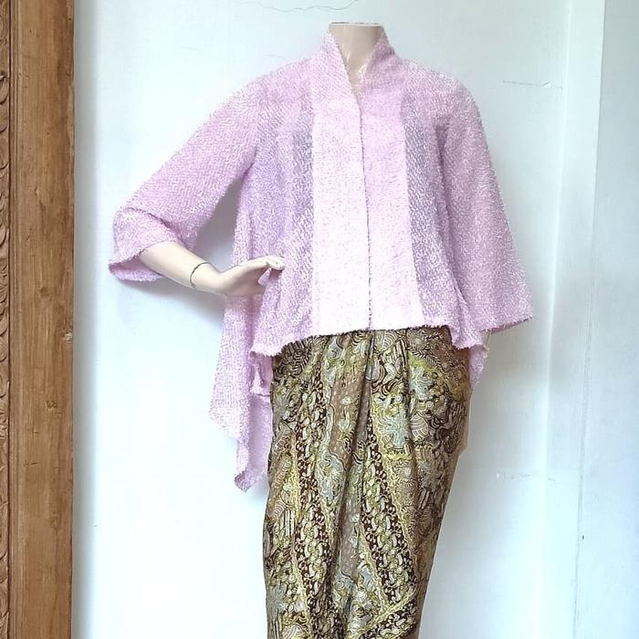 Gambar Kebaya Rempel KH 14 - Ungu Pastel - Ungu, all size dari Batik Harni - BSD undefined Tokopedia