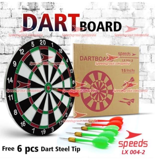 Gambar DART GAME PLASTIK MEDIUM 15 inch / Papan Dart Board Ukuran Sedang 38c dari JuraganOlahraga undefined Tokopedia