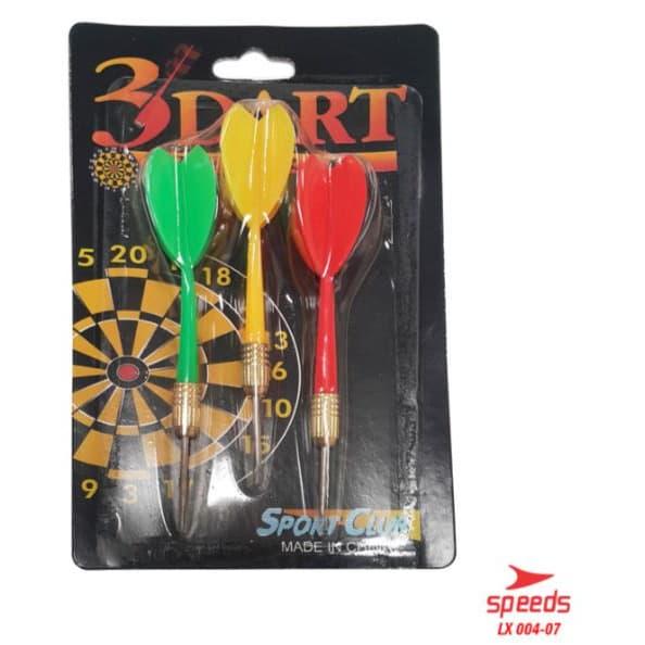Gambar JARUM PANAHAN DART - PANAH DART GAME BESI ISI 3 ORIGINAL SPEEDS LX04-7 dari JuraganOlahraga undefined Tokopedia