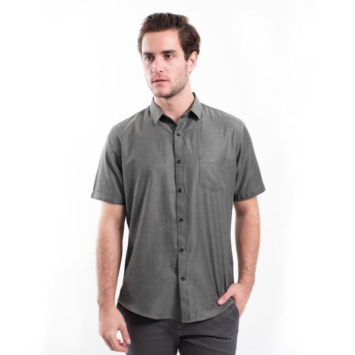 Gambar MANLY Kemeja Slim Fit Mazella Grey - Abu-abu, S (15) dari MANLY Collection undefined Tokopedia