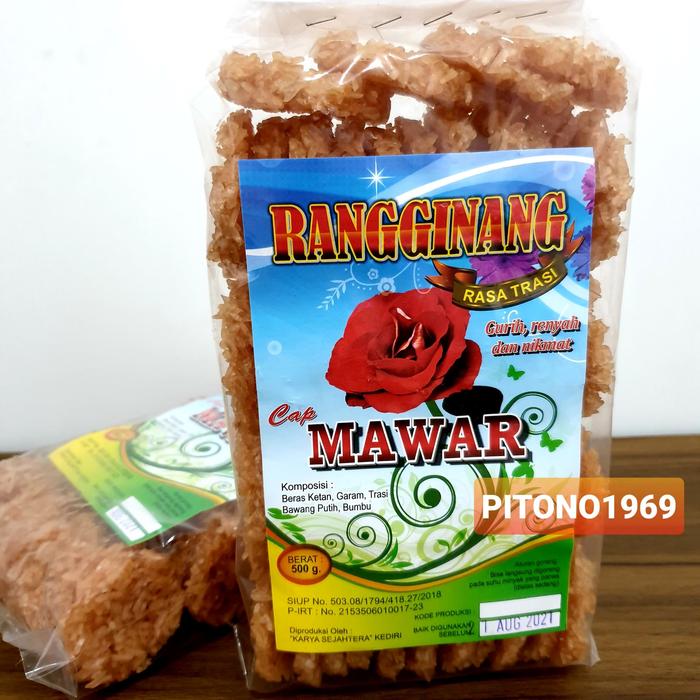 Gambar Rengginang Mentah MAWAR 500gr Khas Kediri - Terasi dari tokoPITONO1969 undefined Tokopedia