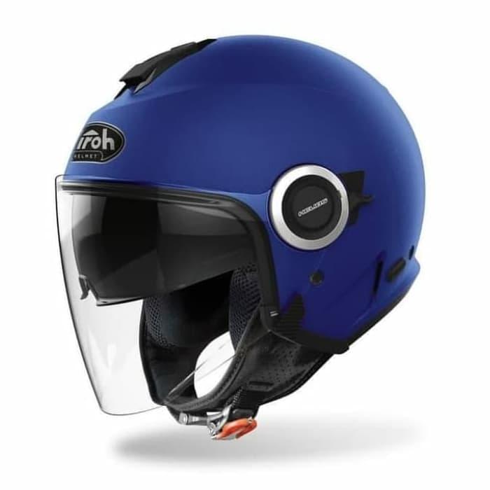 Gambar Helm Airoh Helios Double Visor - Blue Matte dari raidenmotoshop undefined Tokopedia
