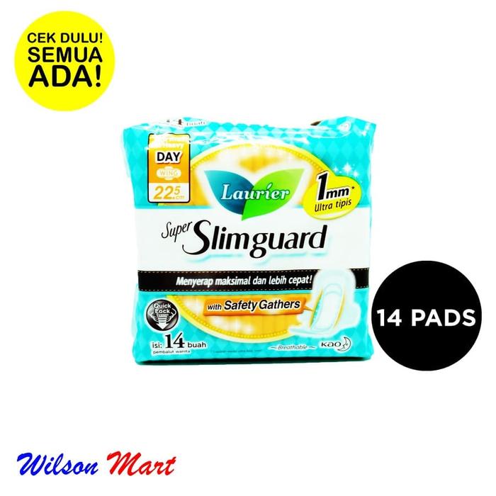 Gambar LAURIER SUPER SLIMGUARD GATHERS NORMAL TO HEAVY DAY WING 22,5 CM 14 PC dari Wilson Mart undefined Tokopedia