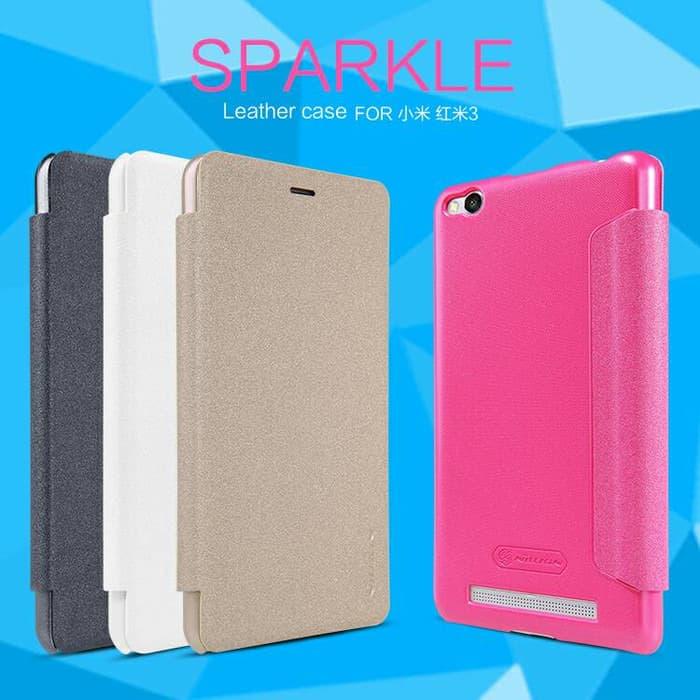Jual XIAOMI REDMI NILLKIN SPARKLE ORIGINAL LEATHER HARD CASE