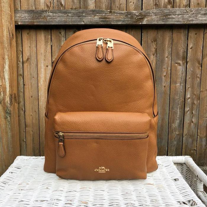 coach backpack f30550 Coach] Medium Backpack Daypack Calf Black Ladies Backpack Daypack A rank  NISHIKINO VINTAGE KYOTO Coach backpack medium charlie -