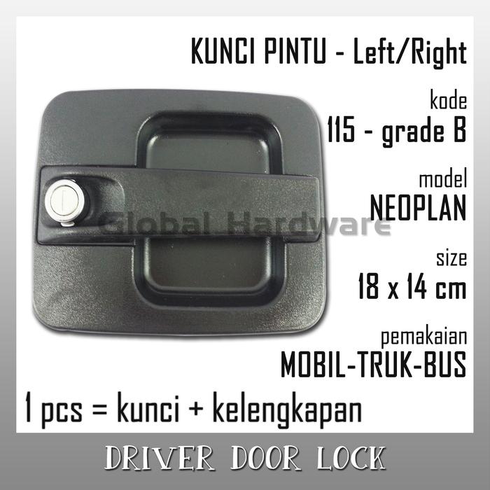 Gambar Kunci Pintu NEOPLAN Driver Door Lock Handle Aksesoris Bus Truk Mobil B - Kanan dari Global Hardware undefined Tokopedia