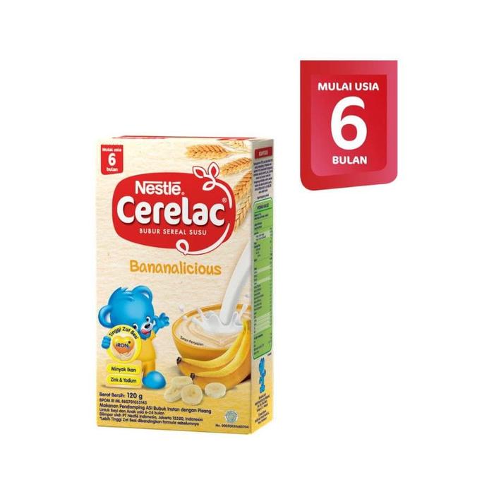 Gambar Nestle Bubur Bayi Cerelac Probiotik Pisang & Susu 120 Gram dari Kyan Mart undefined Tokopedia