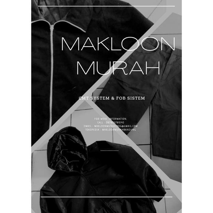 Gambar Terima Makloon berbagai macam pakaian (Jaket, Kaos, Celana, Seragam) dari makloonmurahbandung undefined Tokopedia