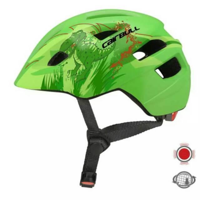 Gambar Helm sepeda Cairbull maxstar untuk anak - anak ada lampu belakangnya - Hijau dari Jajan Casing undefined Tokopedia