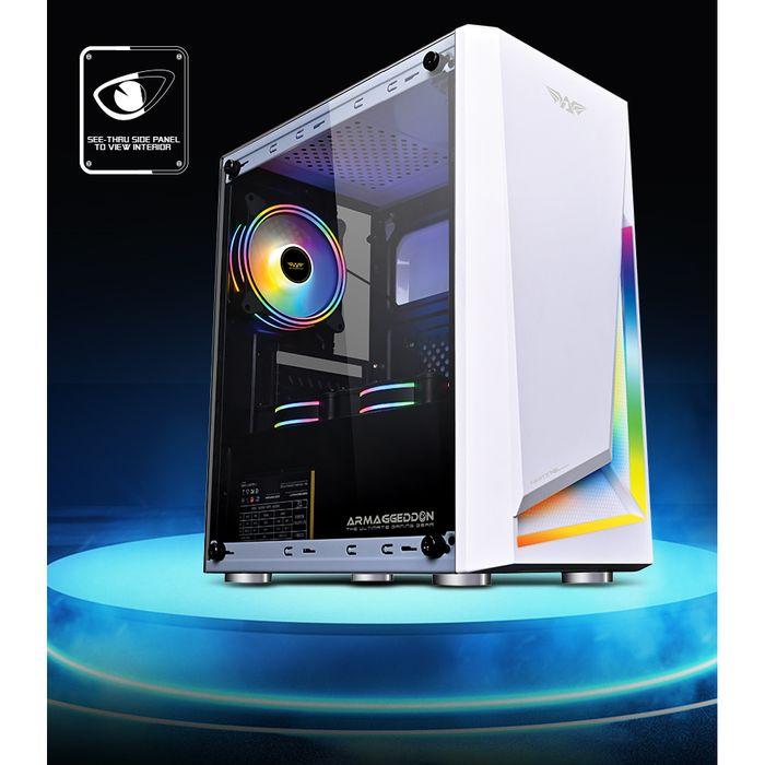 Gambar Armaggeddon Nimitz N5 Aurora Micro ATX  Pc Tempered - Putih dari SuperstoreComputindo undefined Tokopedia