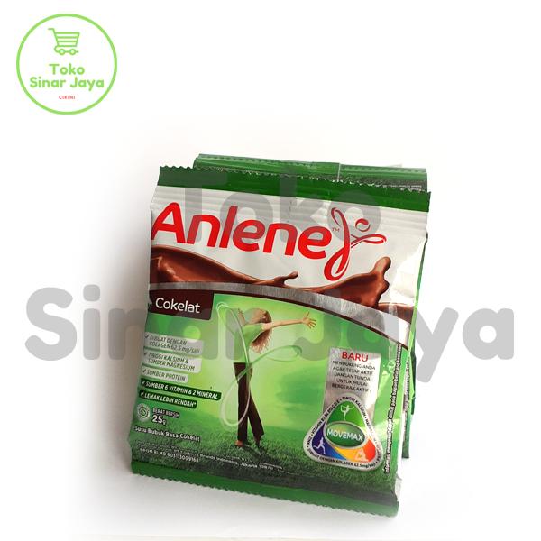 Gambar Susu Anlene Sachet 10 x 25 g Coklat dan Vanilla - Coklat dari Toko Sinar Jaya Cikini undefined Tokopedia