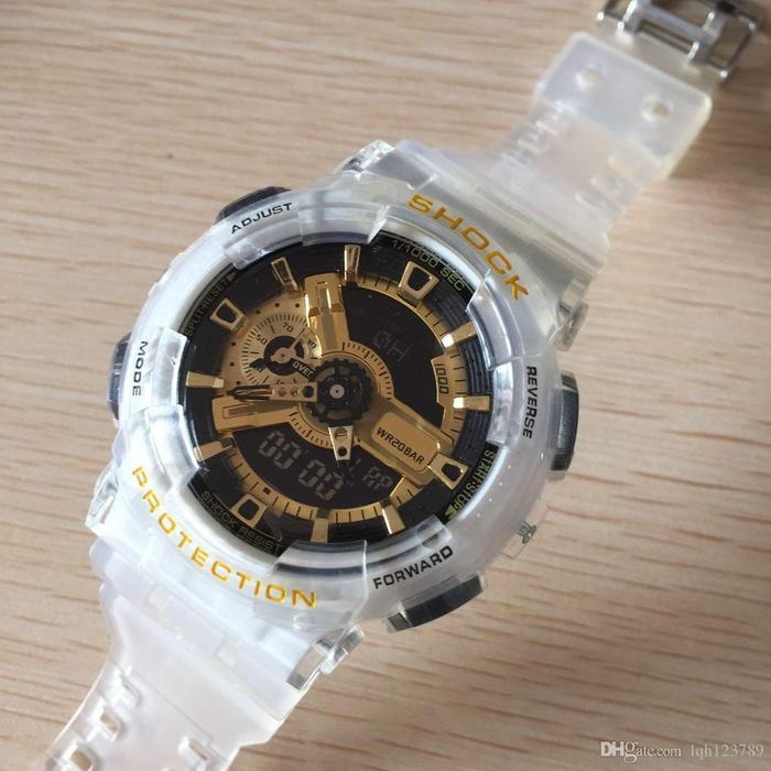G-SHOCK ga110 Jam Tangan Casio Gshock Ga-110 Transparan Gold G
