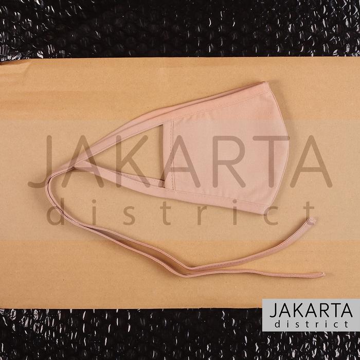 Gambar Masker Sritex Hijab Masker Kain Non Medis Asli Original Anti Air Ready - Cokelat Muda dari Jakarta District undefined Tokopedia