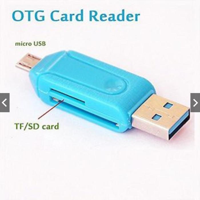 Gambar OTG Card Reader Mini 2In1 2 Slot Micro SD USB dari POJOK SIKAMALI undefined Tokopedia