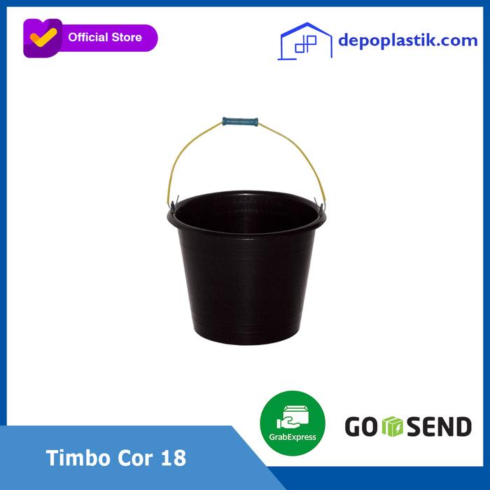 Gambar Timba Cor 18 Capucino - Hitam dari Depo Plastik Indonesia undefined Tokopedia
