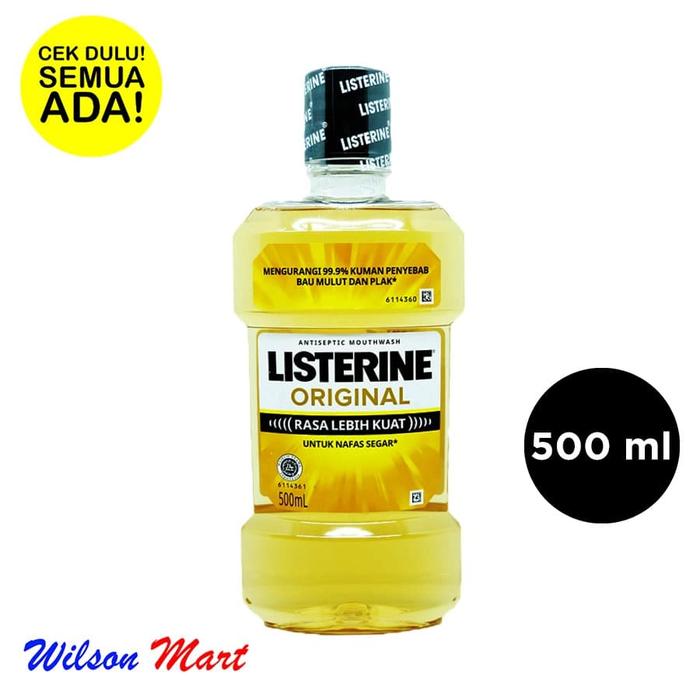 Gambar LISTERINE ORIGINAL ANTISEPTIC MOUTHWASH OBAT KUMUR 500 ML dari Wilson Mart undefined Tokopedia