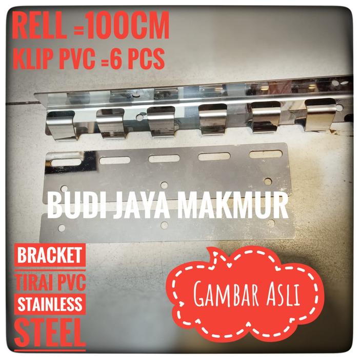 Gambar Bracket Tirai Pvc Curtain - Stainless Steel dari Budi-Jaya-Makmur undefined Tokopedia