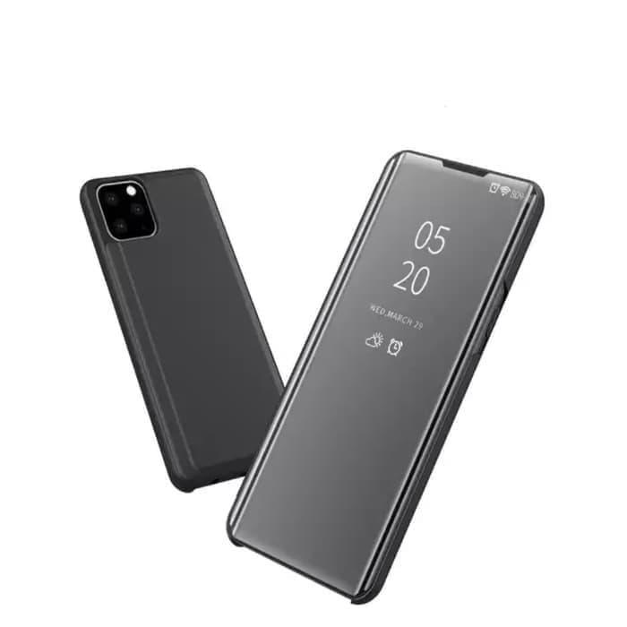 Gambar FLIP CASE IPHONE 11/11 PRO CLEAR VIEW MIRROR STANDING COVER dari Boscuan undefined Tokopedia