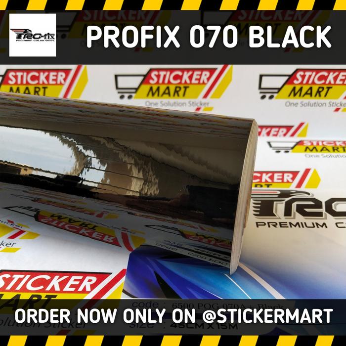 Gambar Sticker Profix Hitam Doff (Black matte) - GLOSSY dari Stickermart undefined Tokopedia