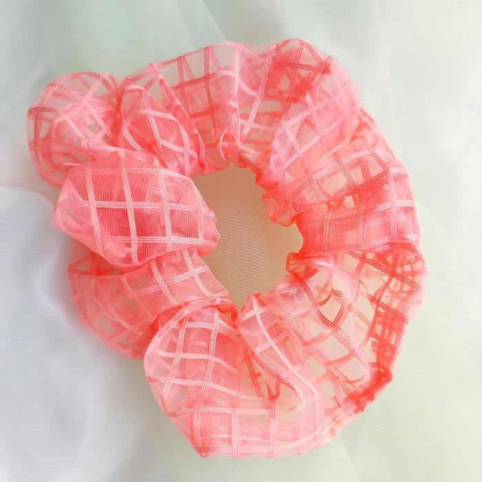 Gambar SCRUNCHIE KOTAK² / SCRUNCHIES / IKAT RAMBUT WANITA - Merah dari 1st-Collection undefined Tokopedia