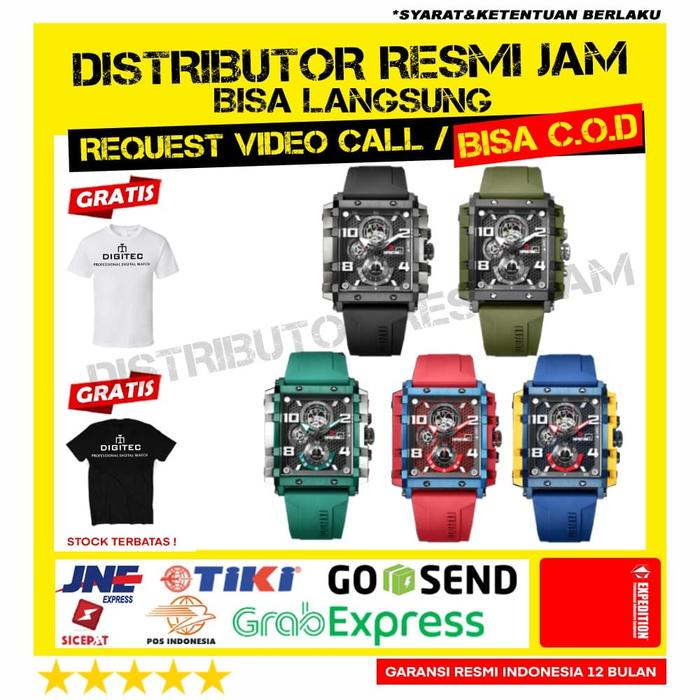 Jam Tangan Pria Expedition 6757 E6757 E6757mc Garansi Remsi Indonesia - Merah