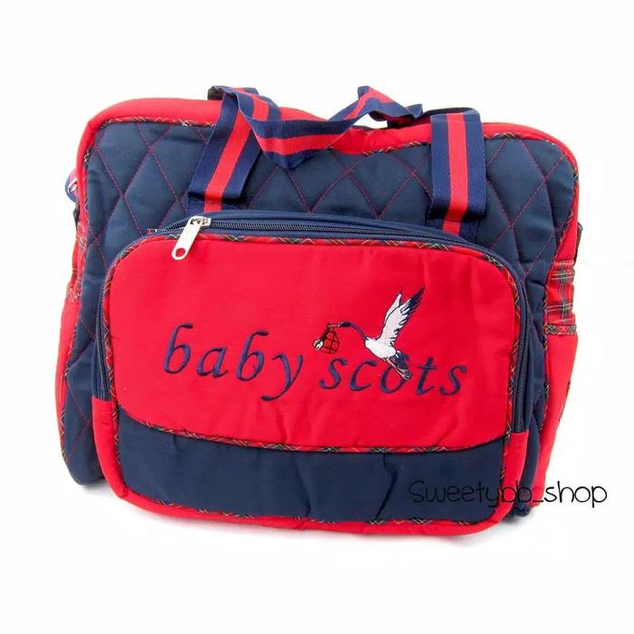 Gambar Tas Bayi besar Baby Scot / Diaper Bag / Travel baby bag (ISEDB 018) - Merah dari sweety bb_shop undefined Tokopedia